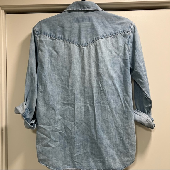 A&F Mens Chambray Button down Shirt, S - Picture 4 of 6